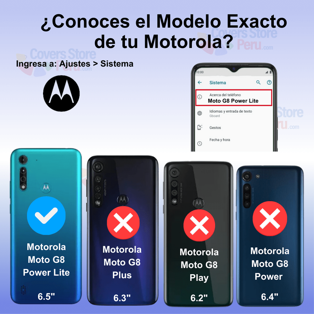 Funda for Motorola Moto G8 Power Lite TPU esquinas reforzadas