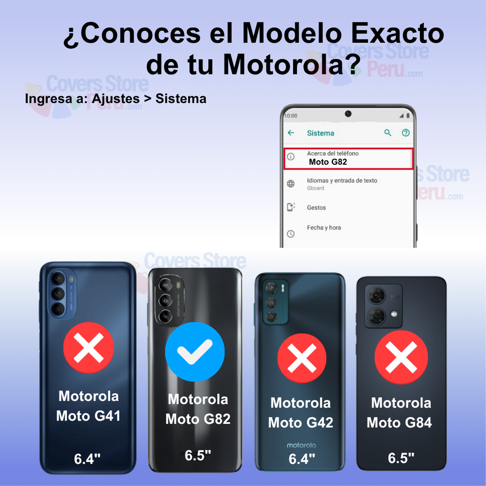 Funda para Motorola Moto G82 Space Original Transparente