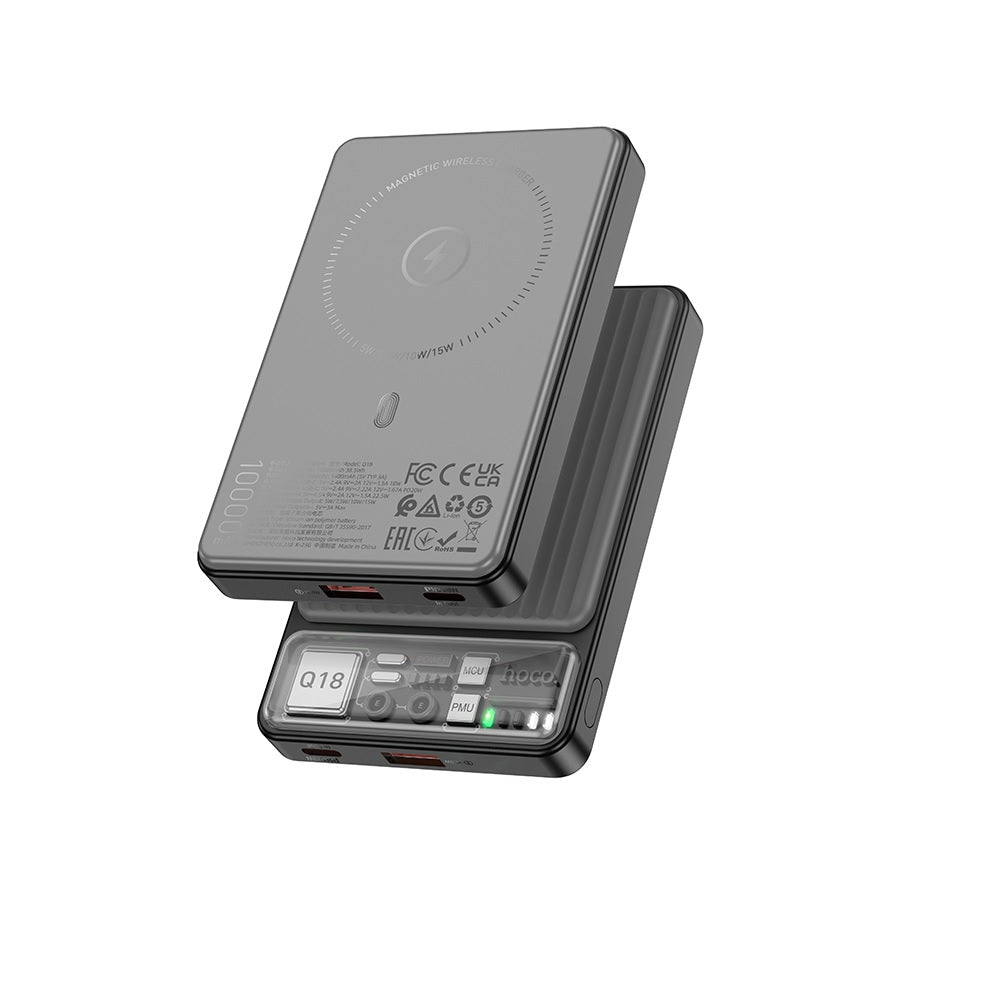 Power Bank Magsafe 10000mAh Hoco Q18 Tourer 22.5W Negro