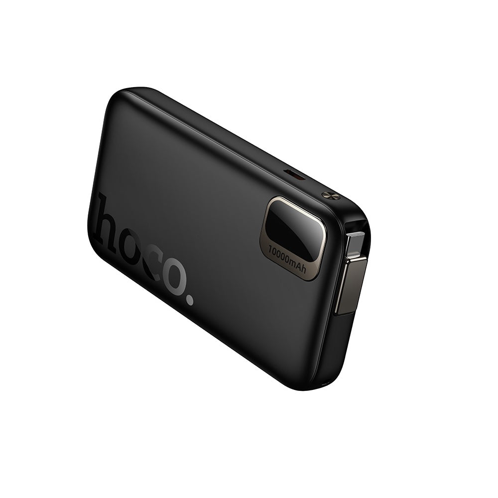 Power Bank Cable Retractil 10000mAh Hoco Q51 PD20W Negro