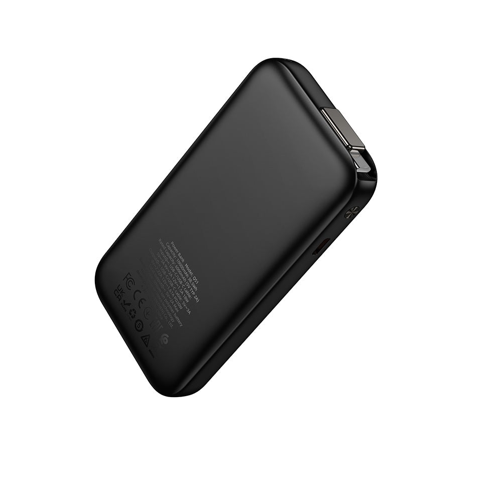 Power Bank Cable Retractil 10000mAh Hoco Q51 PD20W Negro