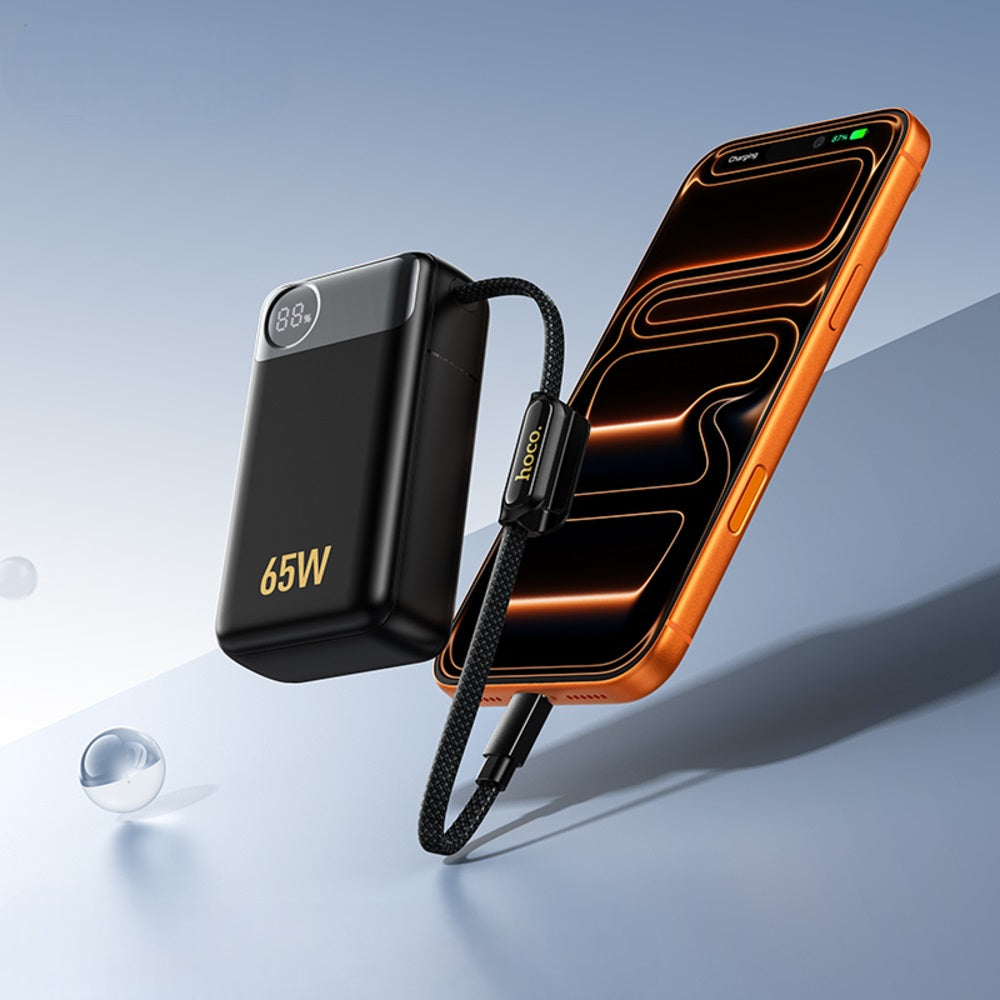 Power Bank 12000mAh Hoco Q53 PD65W Carga Rapida Negro