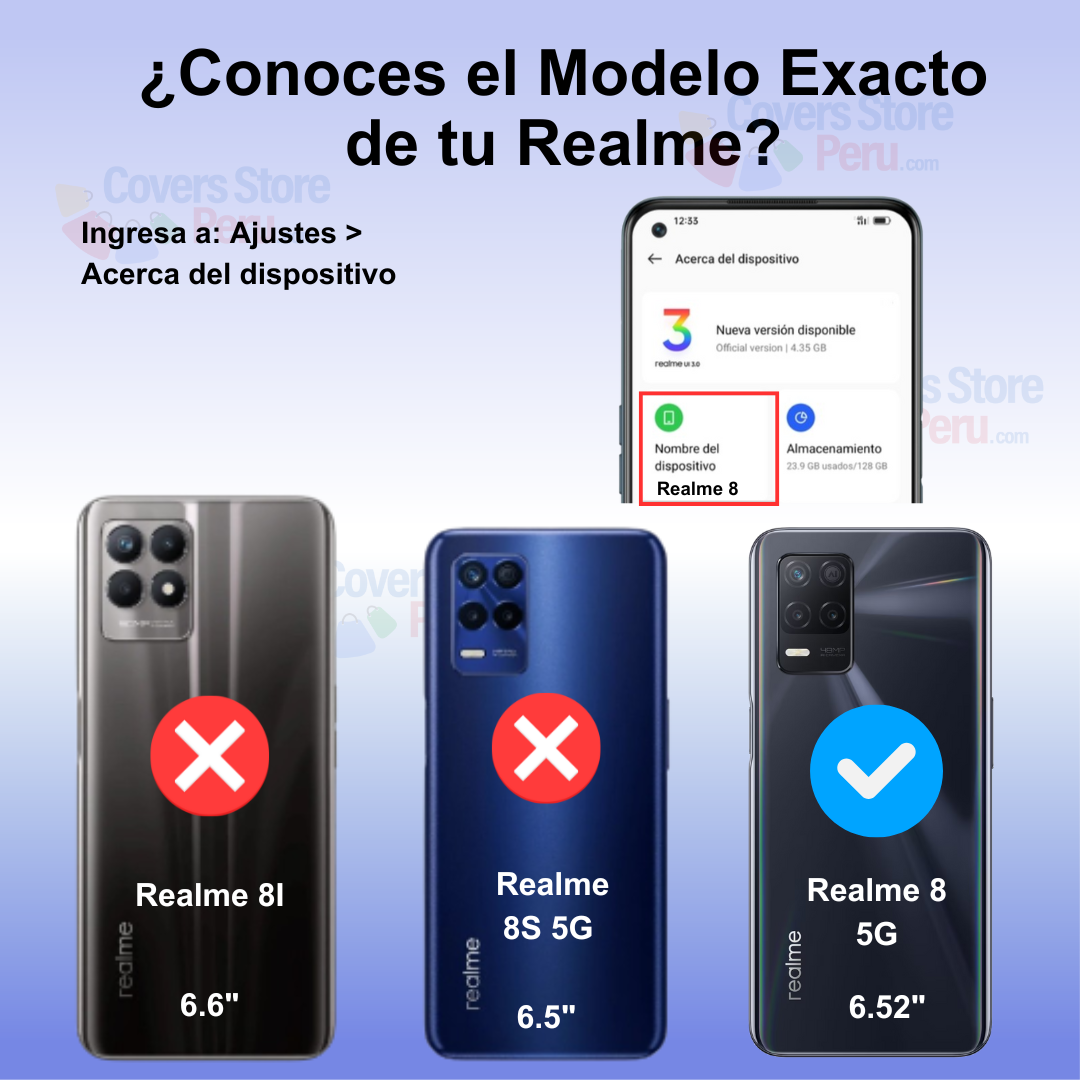 Funda Case para Realme 8 5G Ahumado Anillo Verde