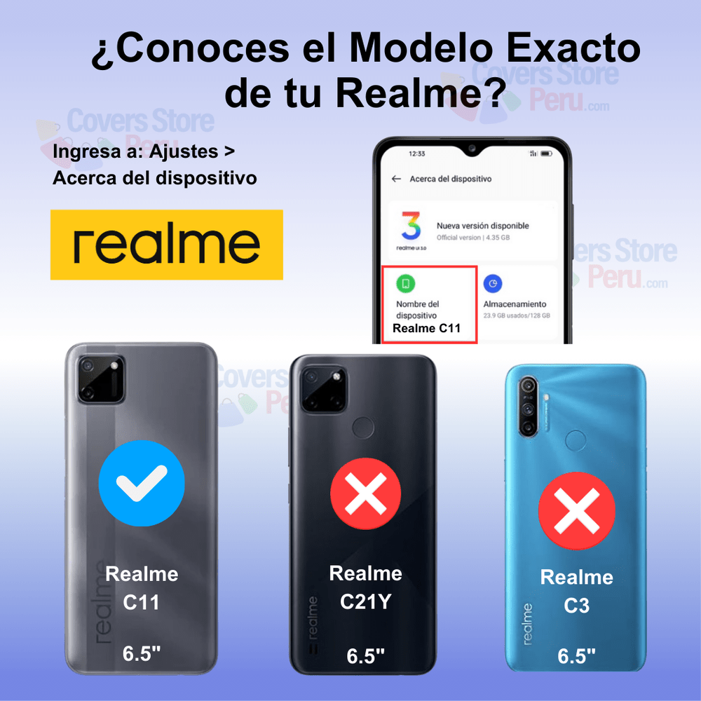 Funda para Realme C11 2021 TPU 100% Transparente Antishock
