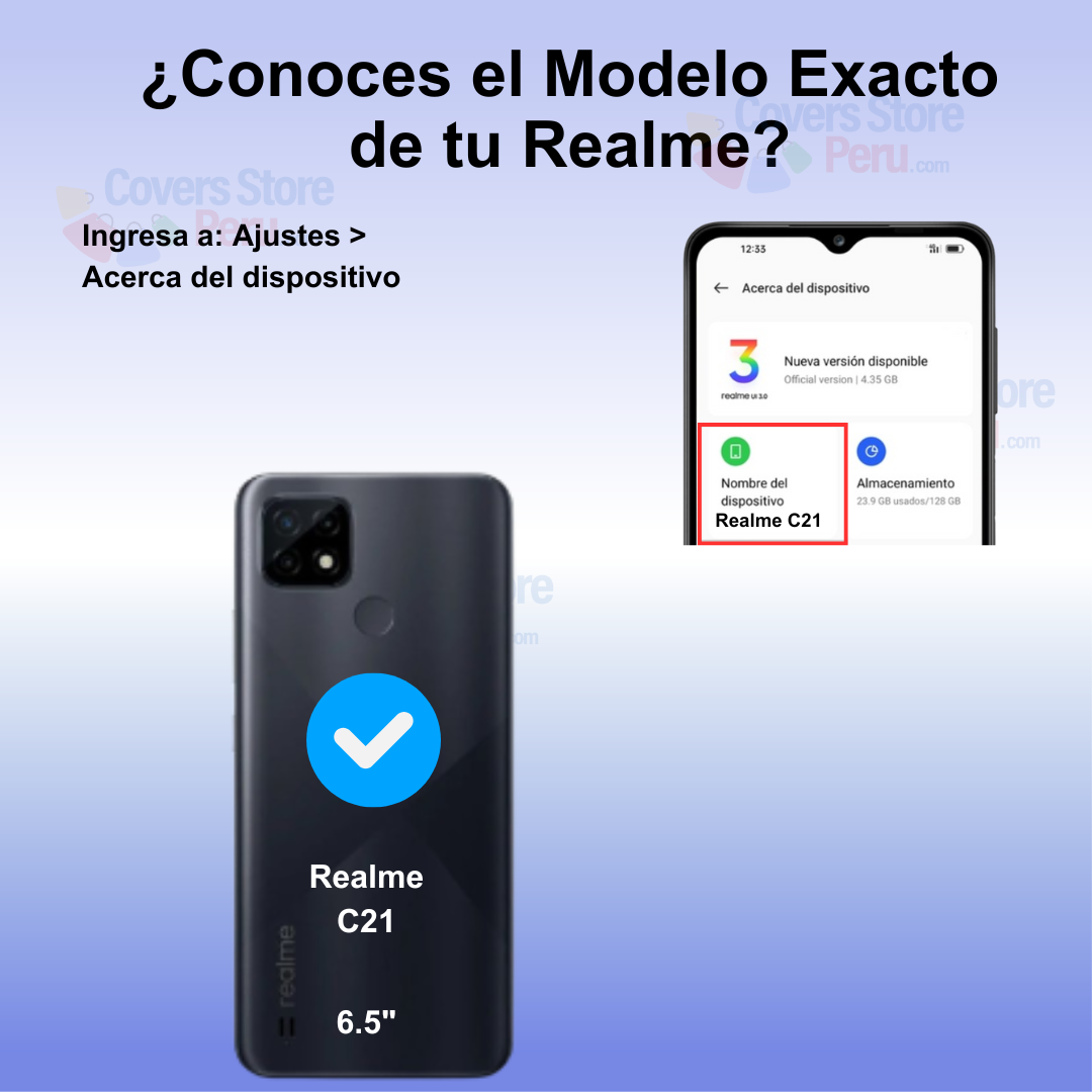 Funda Case para Realme C21 Ahumado Anillo Verde