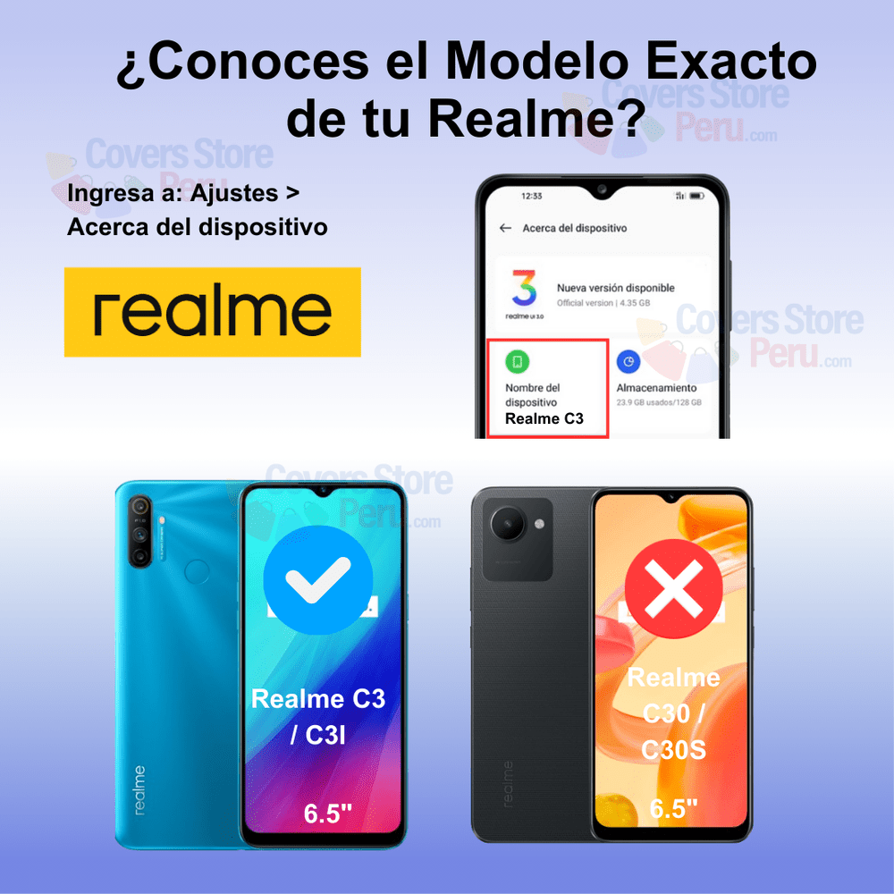 Mica para Realme C3 Cerámica Anti-Espía Antishock
