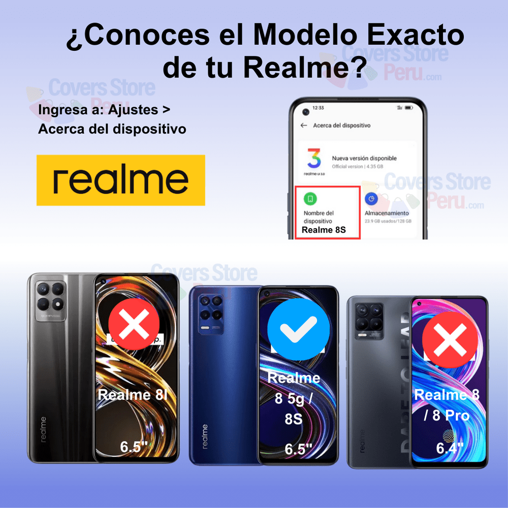 Mica para Realme 8 5G Cerámica Anti-Espía Antishock