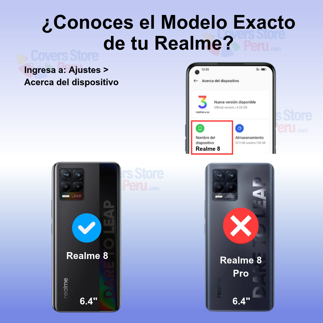 Funda para Realme 8 4G Ahumado con Anillo Rojo Antishock