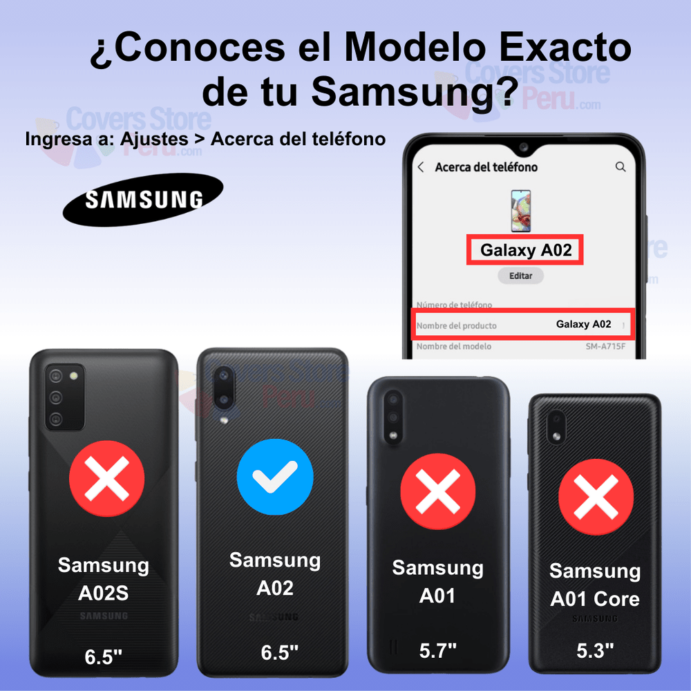 Funda Case para Samsung A02 Flip Cover Negro Antishock