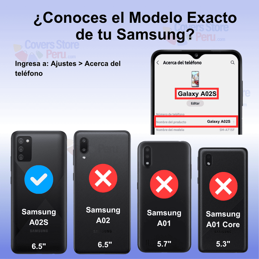 Funda para Samsung A02S Ahumado con Anillo Azul Antishock