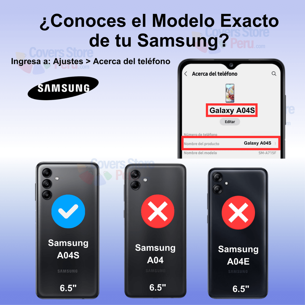 Funda para Samsung A04S TPU 100% Transparente Antishock