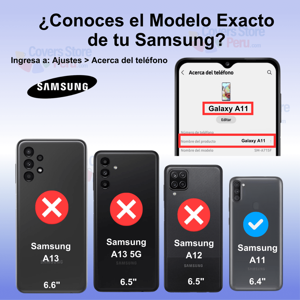 Funda Case para Samsung A11 Flip Cover Negro Antishock