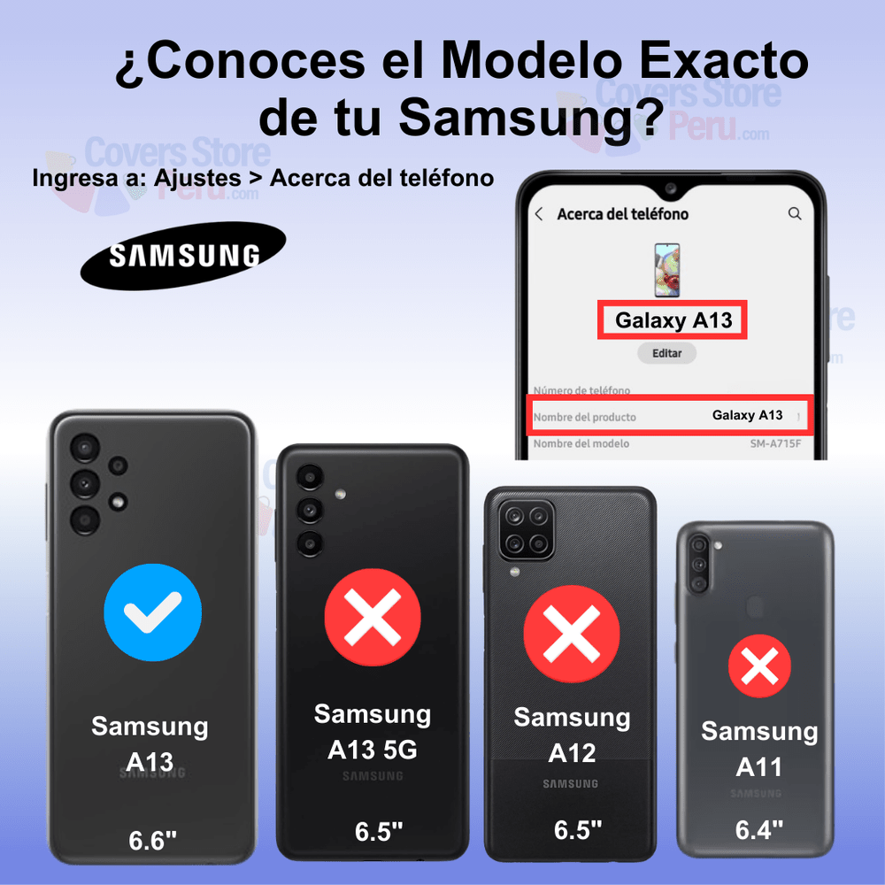 Funda Case para Samsung A13 4G Holder Protector Camara Rojo