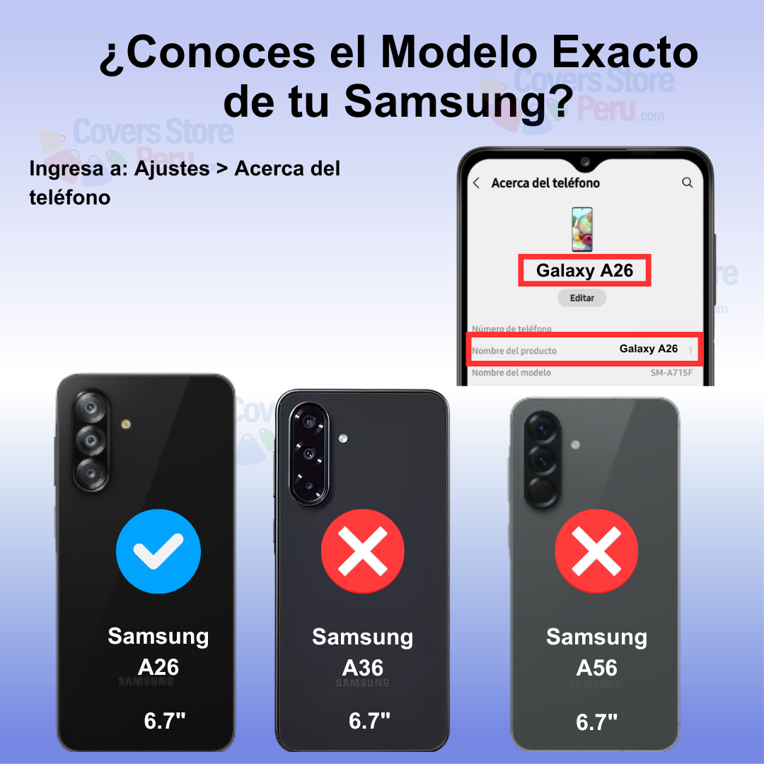 Funda Case para Samsung A26 5G Soft Feeling Antishock Azul