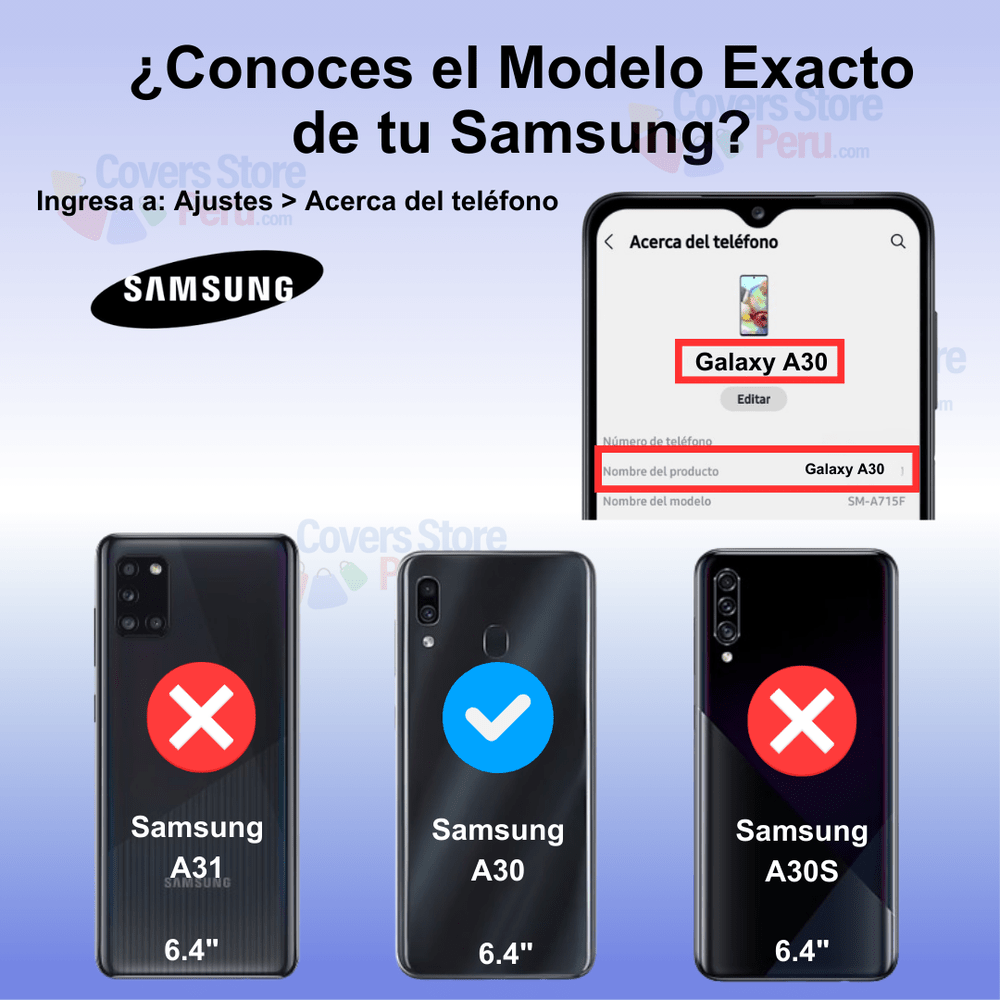 Funda Case para Samsung A30 Ahumado Mate Azul Antishock