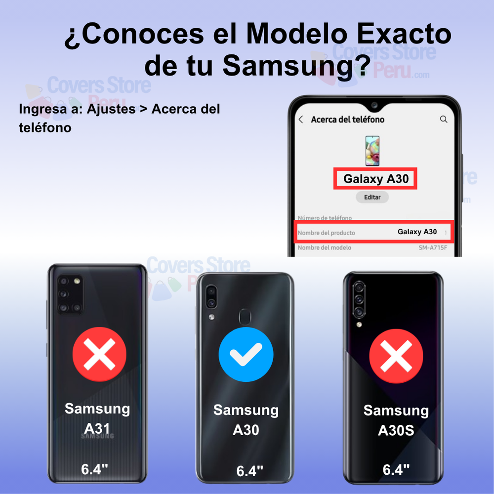 Funda para Samsung A30 Ahumado con Anillo Negro Antishock