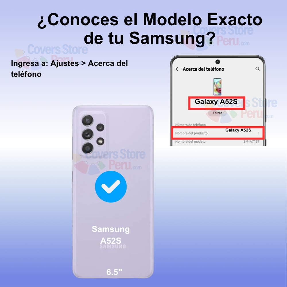 Funda Case para Samsung A52S 5G Flip Cover Azul