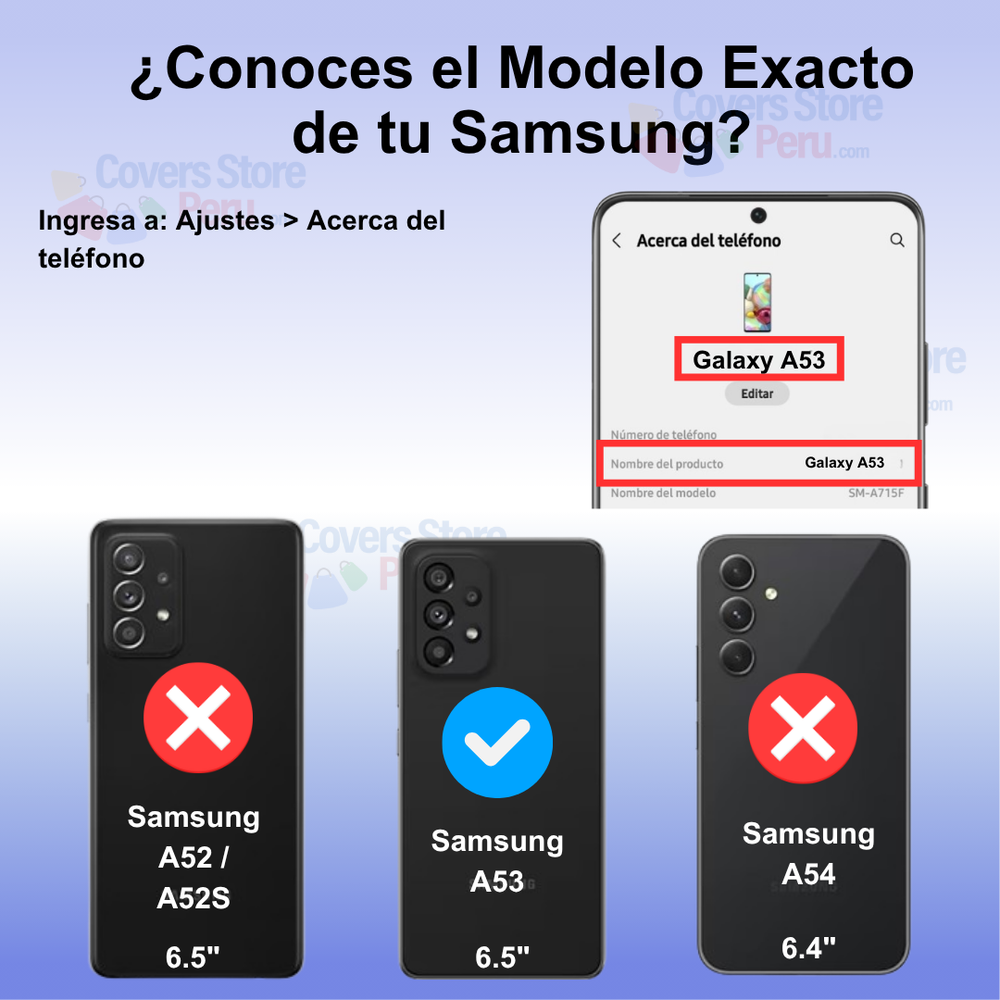 Funda para Samsung A53 5G TPU 100% Transparente Antishock