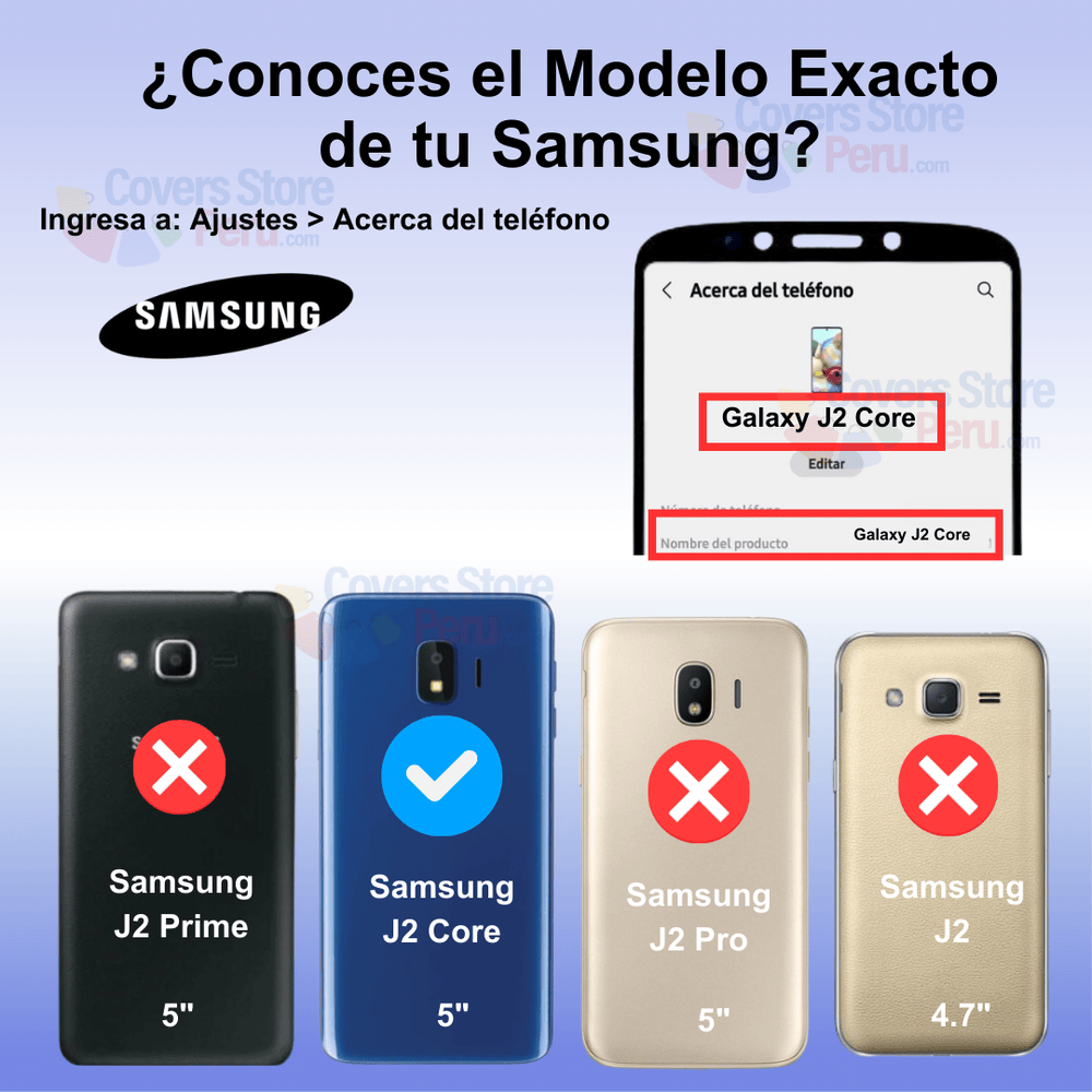 Funda para Samsung J2 Core TPU 100% Transparente Antishock
