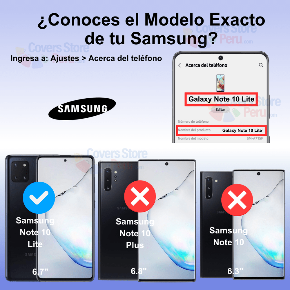 Mica para Samsung Note 10 Lite Film Hydrogel Anti-Espía