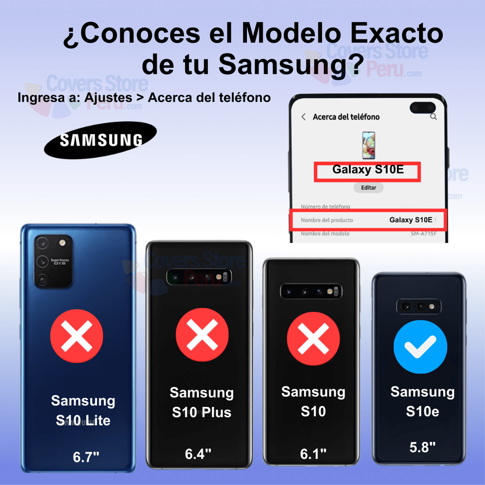 Funda para Samsung S10E TPU 100% Transparente Antishock