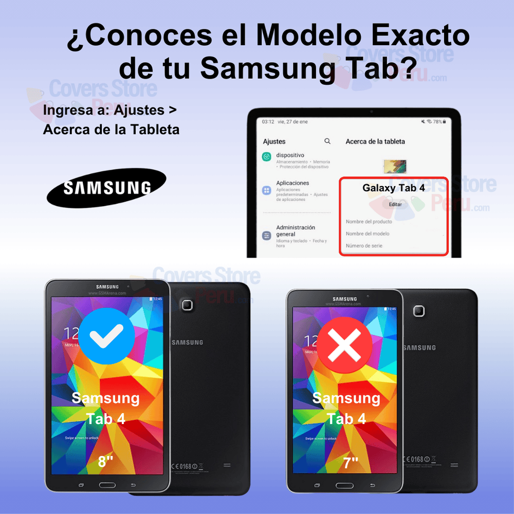 Mica para Samsung Tab 4 8" de Vidrio Templado Antishock