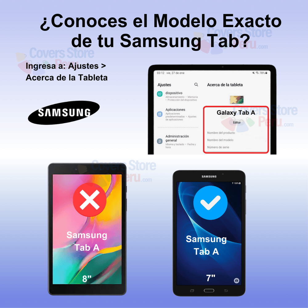 Mica para Samsung Tab A 7" de Vidrio Templado Antishock