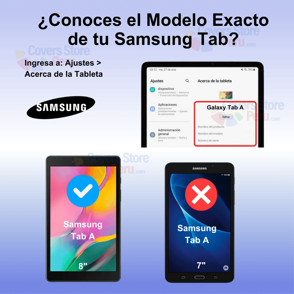 Mica para Samsung Tab A 8" de Vidrio Templado Antishock