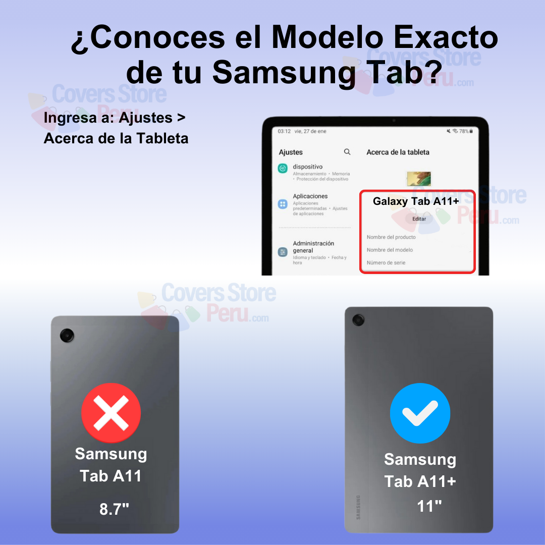 Funda para Samsung Tab A11 Plus 11" Imantada + Portalápiz Rosada