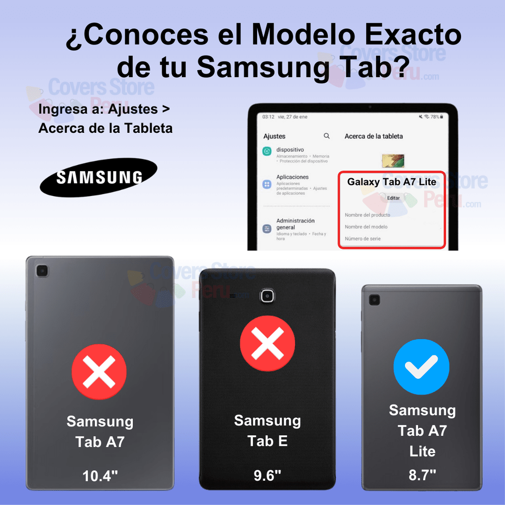 Combo Funda de Samsung A7 Lite 8.7" T225 360° Fucsia + Mica