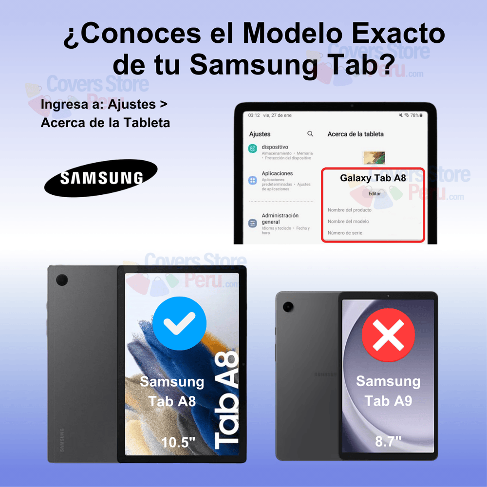 Mica para Samsung Tab A8 10.5" de Vidrio Templado Antishock