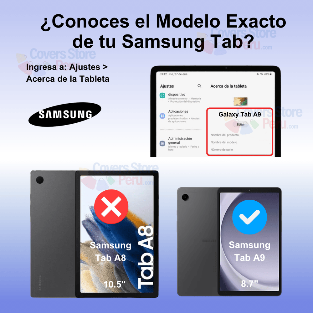 Mica para Samsung Tab A9 8.7" de Vidrio Templado Antishock