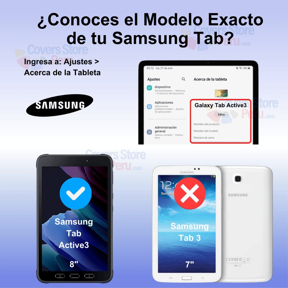 Mica para Samsung Tab Active 2 8" de Vidrio Templado Antishock