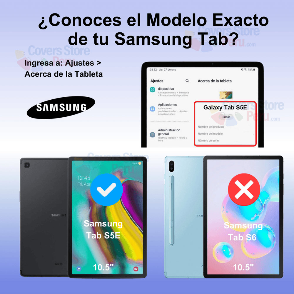 Mica for Samsung Tab S5e 10.5" de Vidrio Templado Antishock