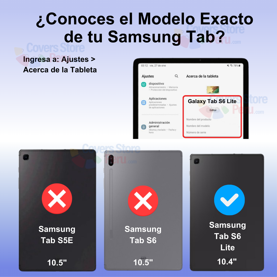 Combo Funda para Samsung S6 Lite P613 360° Negro + Mica
