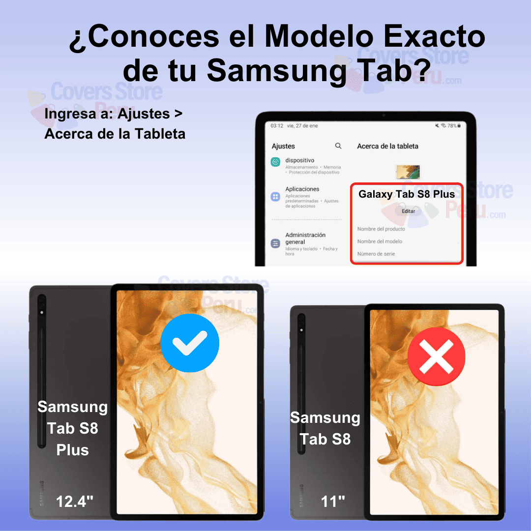 Mica para Samsung Tab S8 Plus 12.4" de Cerámica Antishock