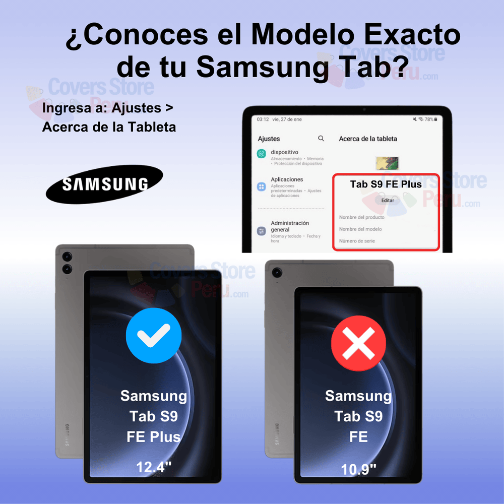 Mica para Samsung Tab S9 FE Plus 12.4" Hydrogel Antishock