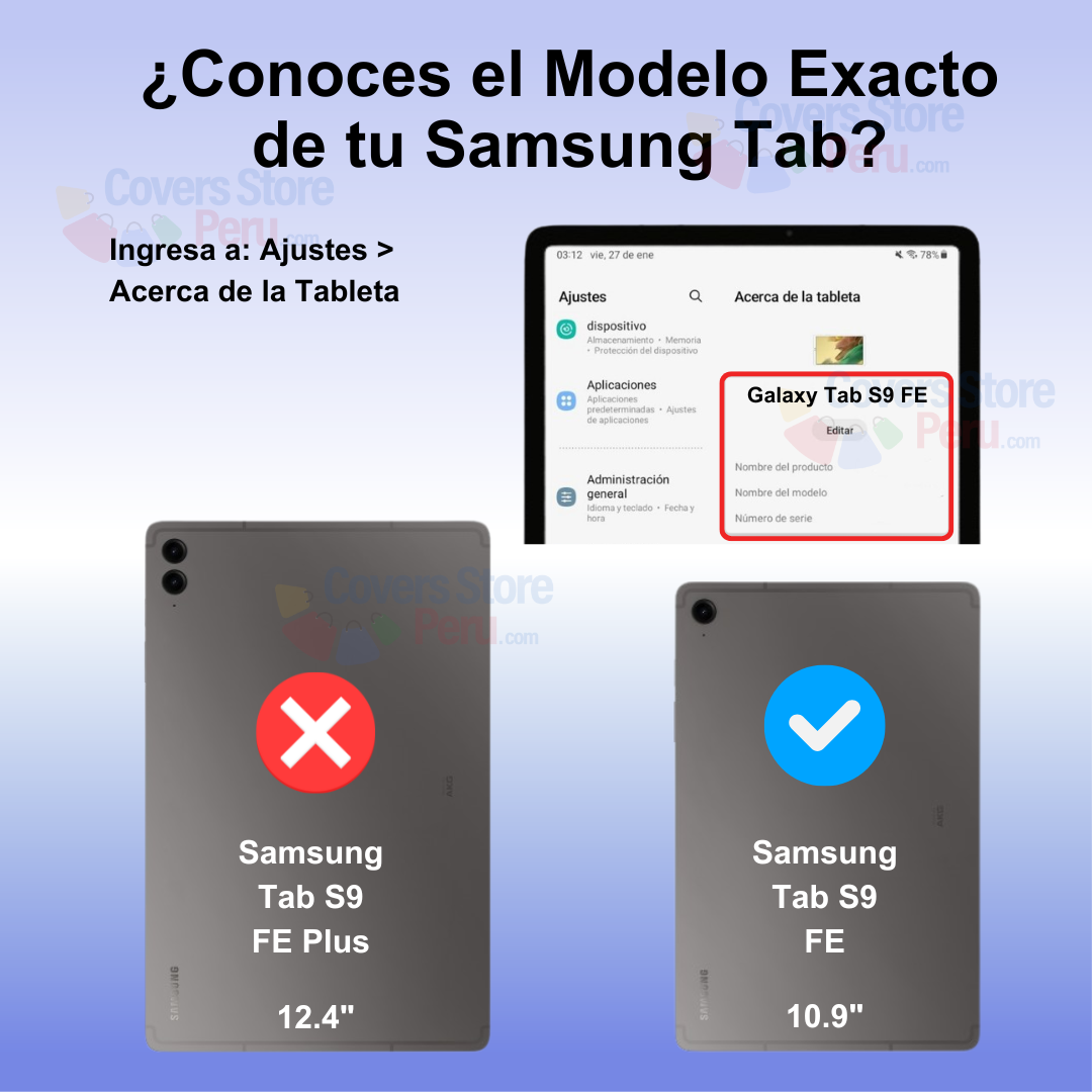 Funda con Teclado Touch for Samsung Tab S9 FE 10.9" Celeste