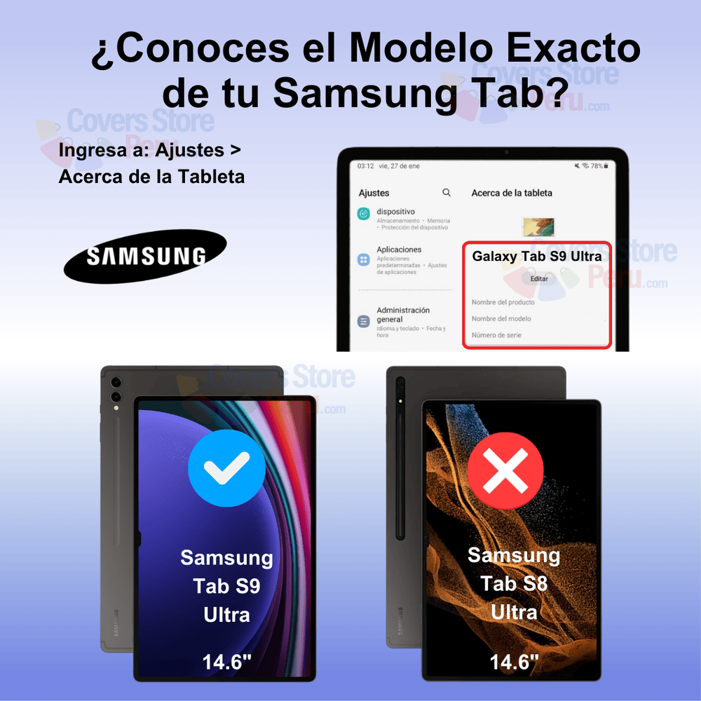 Mica para Samsung Tab S9 Ultra 14.6" de Vidrio Templado