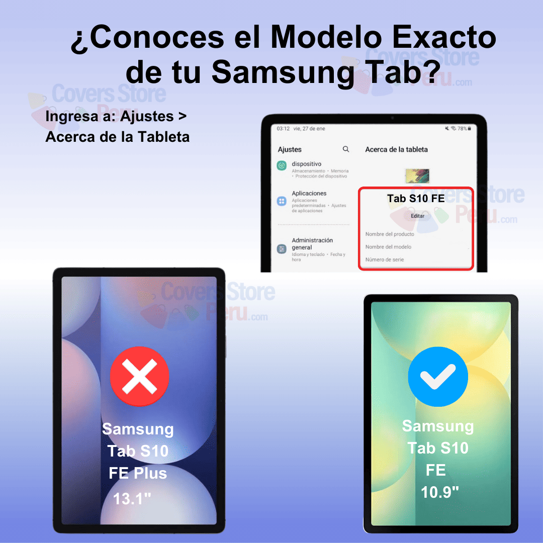 Mica para Samsung Tab s10 fe 10.9" de Vidrio Templado