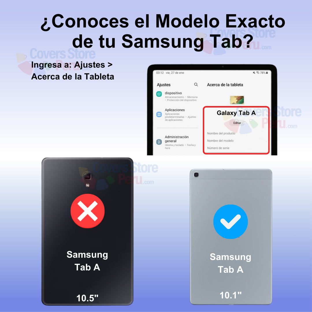 Funda para Samsung Tab A 10.1" Gomas 360 Verde