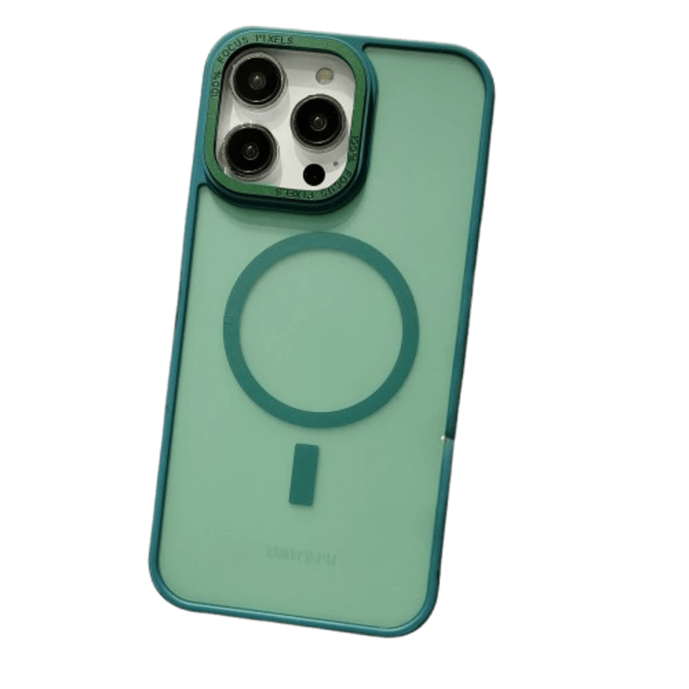 Funda para iPhone 14 Plus Magsafe Ahumado Mate Verde