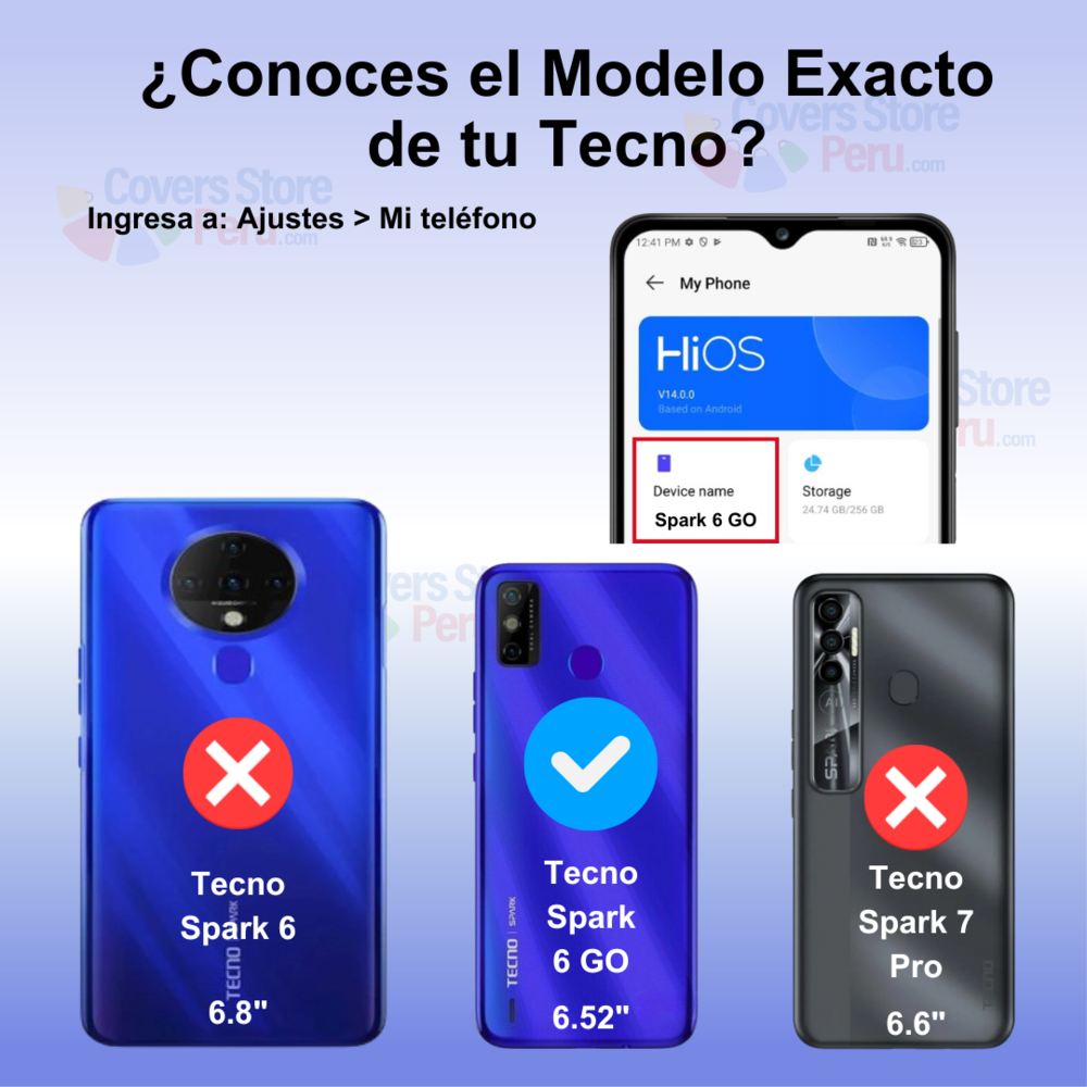 Funda Case para Tecno Spark 6 Go Soft Feeling Antishock Lila