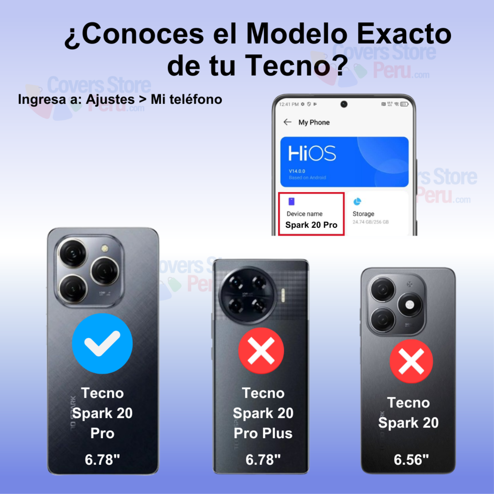 Funda Case para Tecno Spark 20 Pro 4G Flip Cover Marrón