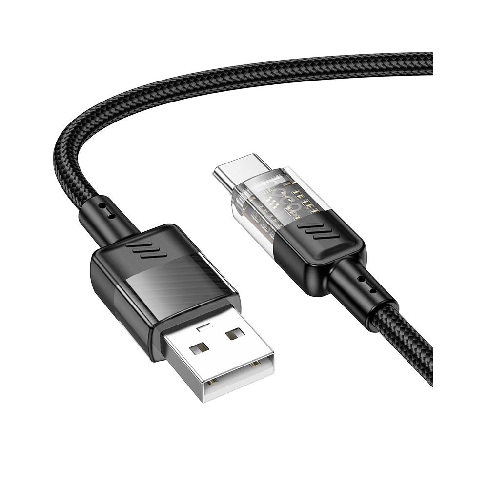 Cable Hoco U129 Spirit USB a Tipo-C Datos Negro