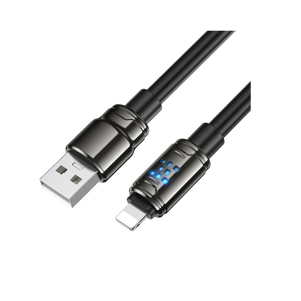 Cable Hoco U143 Joy USB a iP Carga Rápida Negro