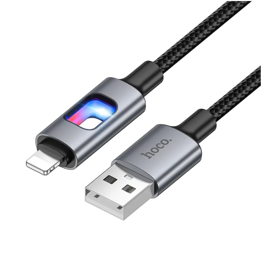 Cable Hoco U144 New USB a IP Carga Rápida Negro
