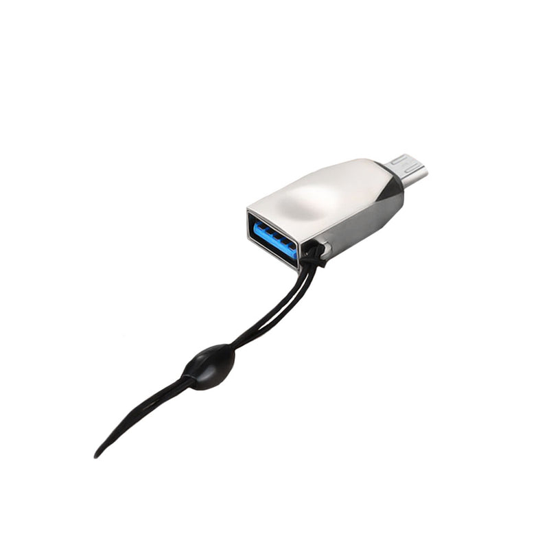Adaptador USB a Micro USB y cordon elástico Hoco UA10 Negro
