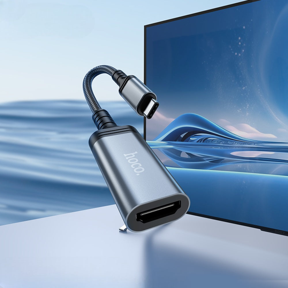 Cable Adaptador Hoco UA43A Tipo C a HDMI HDTV 4K 60Hz 2M Negro