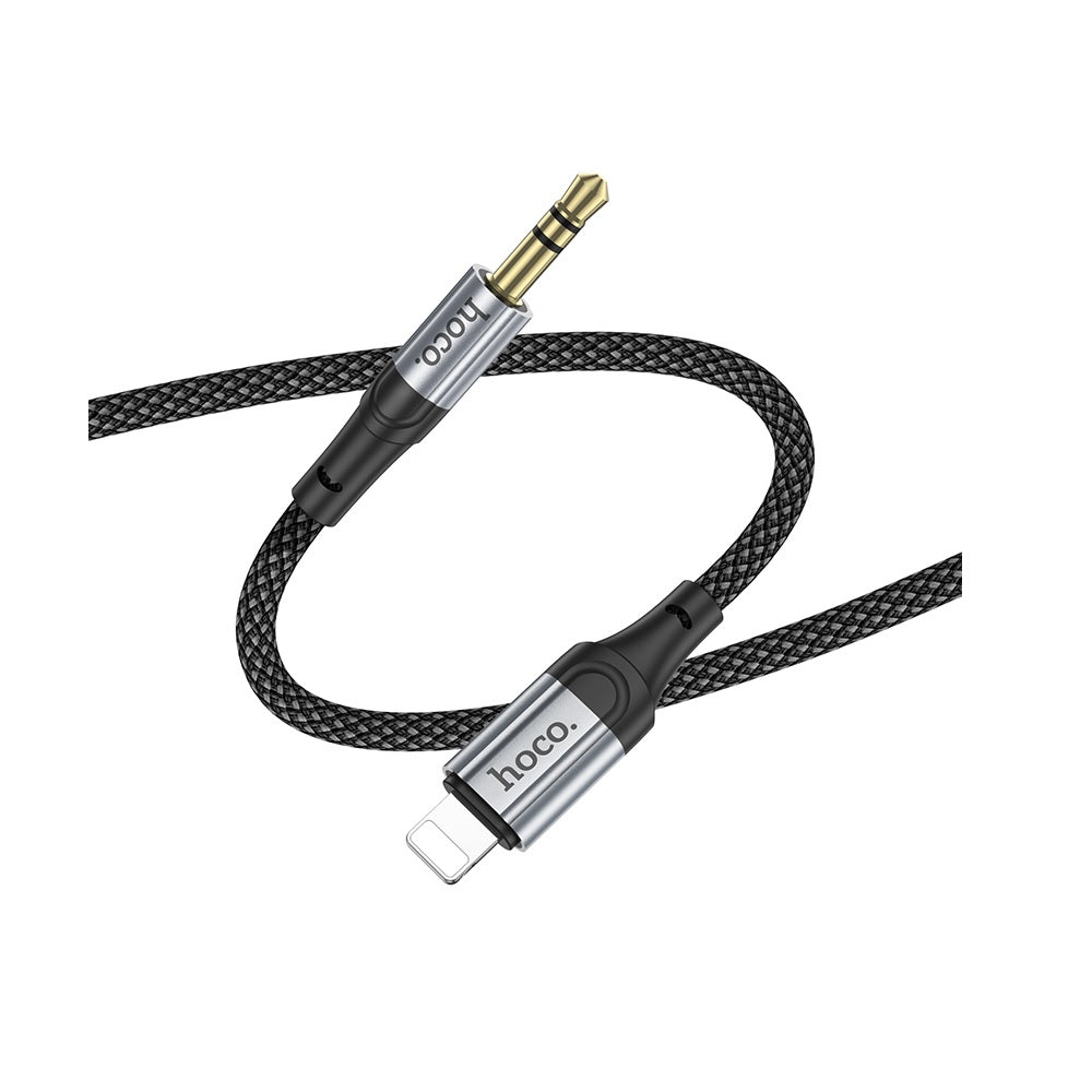 Cable Hoco UPA26 Fresh Adaptador Audio de iP a 3.5mm Negro